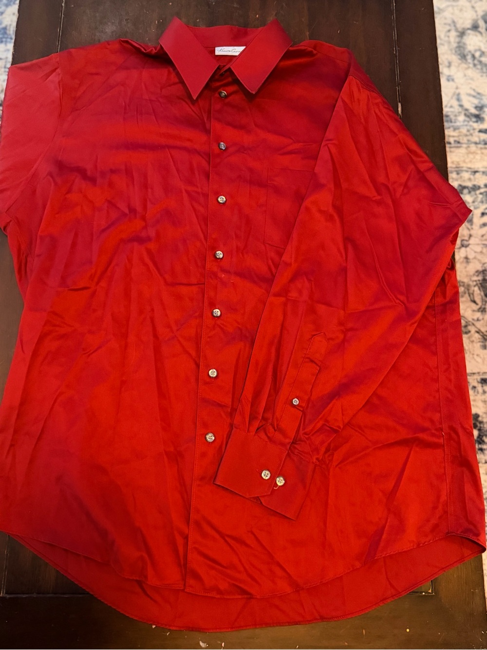 Kenneth Cole New York Men's Red Dress Shirt